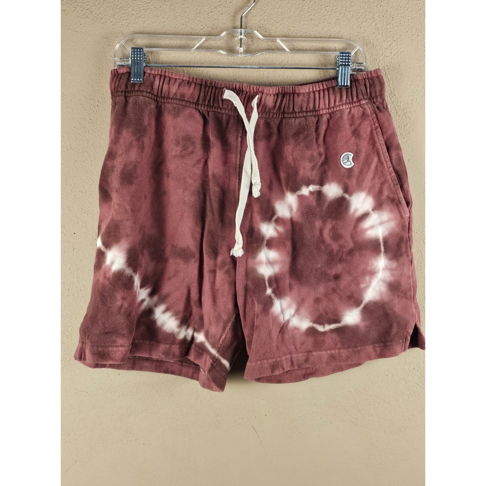Champion Processed Sportswear X Todd Snyder Mens Burgundy Tie Dye Shorts Medium